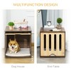 Gulches Dog Crate End Table with Removable Door Panel, Dog Crate Bed with Foam Cushion, Safety Lock, Indoor Use for Small & Medium Dogs, Brown - 4 of 4