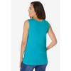 Woman Within Plus Size Perfect Scoopneck Tank - 3 of 4
