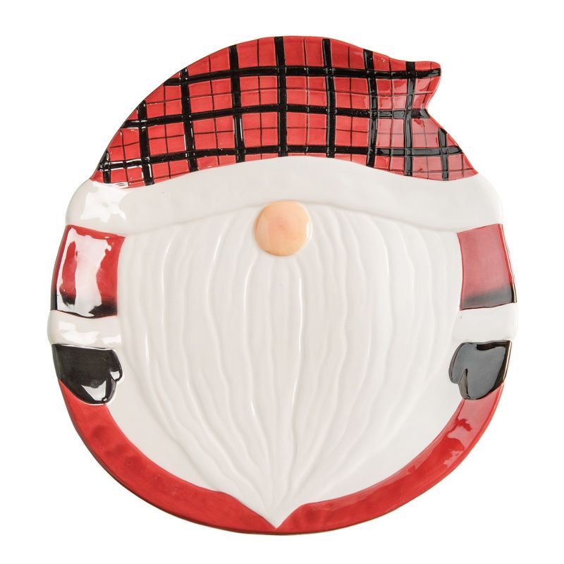Gallerie II Plaid Gnome 3D Large Cookie Plate, 1 of 5