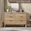 47.2" Tall Fluted Dresser, 6 Deep Drawers, Faux Marble Top & Curved Profile, Modern Wooden Storage for Bedroom/Living/Kids/Hallway - 4 of 4