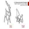 Best Choice Products Lighted 2D Reindeer & Sleigh Set Outdoor Décor w/ Warm White LED Lights - 2 of 4