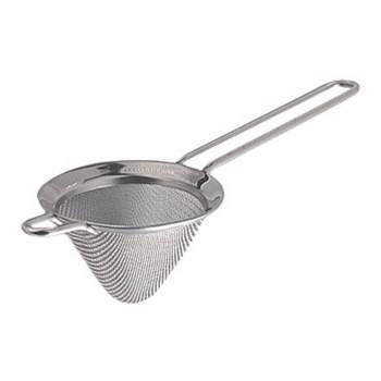 Matfer Bourgeat Professional Bouillon Strainer/Chinois with Exoglass Handle  and Fine Steel Mesh Sieve