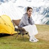 Tangkula Ultra-Lightweight Camping Chair Portable Lawn Chair w/Triangular Aluminum Frame - 2 of 4