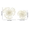 YIYIBYUS 7-Piece Metal Wall Decor, Flower Wall Hanging Art, Indoor Metal Wall Decor for Bedroom Home - 4 of 4