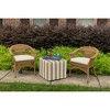 Casual Cushion Solid Sunbrella Fabric 1-Piece Indoor/Outdoor Wicker Seat Pad, 18"W x 18"L - 2 of 4