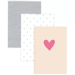 3pk Ruled Journals Stitched - Sugar Paper Essentials