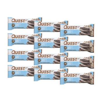 Quest Cookies & Cream Protein Bar - 12 bars, 2.12 oz