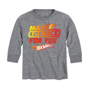 Boys' - Hot Wheels - Valentine's Made To Race Long Sleeve Graphic T-Shirt - 1 of 4