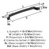 Amerock Bellamy Appliance Pull for Large Panels and Oversized Cabinets - 4 of 4