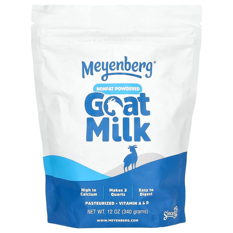 Meyenberg Goat Milk Nonfat Powdered Goat Milk, 12 oz (340 g), 1 of 3