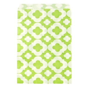 Wrapables Clover Print Party Treat Bags (25 Count) - 1 of 2