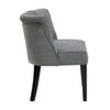 Grungis Polyester Accent Chairs,Living Room Chairs with Curved Back and Espresso Finish Legs,Comfy Chairs for Living Room,Bedroom - 4 of 4