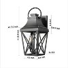 YUHAO Porch, House Exterior, Patio Anti-Rust Waterproof Outdoor Wall Light Modern  Black(2 PACK) - 3 of 4