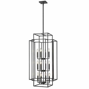 Z-Lite Titania 12 - Light Chandelier in  Matte Black - 1 of 4
