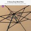 PURPLE LEAF Cantilever Telescopic Umbrella for Swimming Pool, Patio, Porch, Garden - 2 of 4