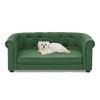 Akoasm Linen Cozy & Foam Square Dog Sofa With Curved Armrests And Backrests-Green - 4 of 4