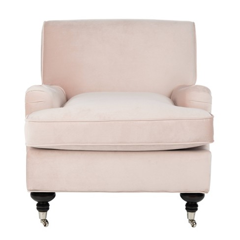 Chloe Club Chair Blush Pink Espresso Safavieh Target