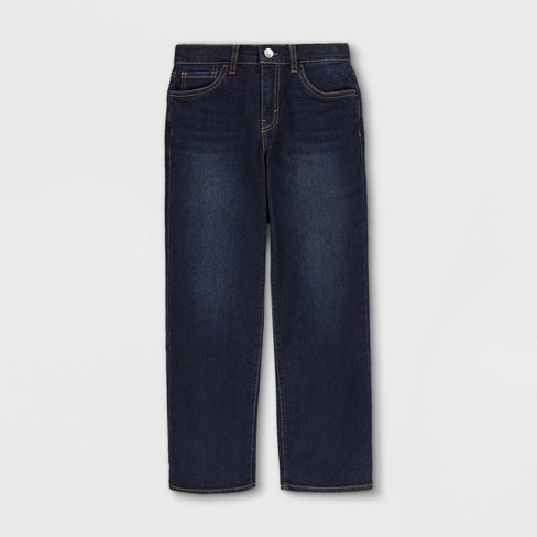 Girls' Mid-rise Wide Leg Crop Jeans - Cat & Jack™ : Target