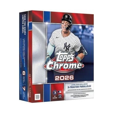 2026 Topps MLB Chrome Baseball Trading Card Mega Box