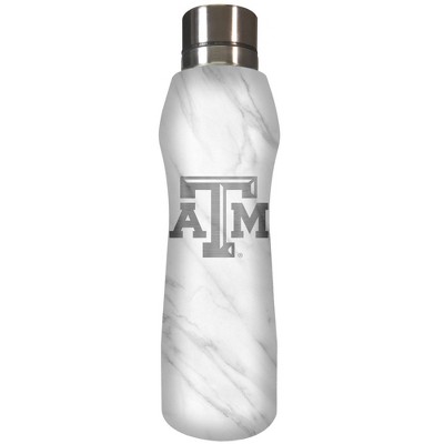 NCAA Texas A&M Aggies 20oz Marble Curve Stainless Steel Water Bottle