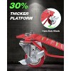 Acekool Set of 2 Car Dollies, 6000 lbs Capacity, Heavy Duty Wheel Movers with Anti-Skid Plate & 360° Swivel Casters, Red - 3 of 4