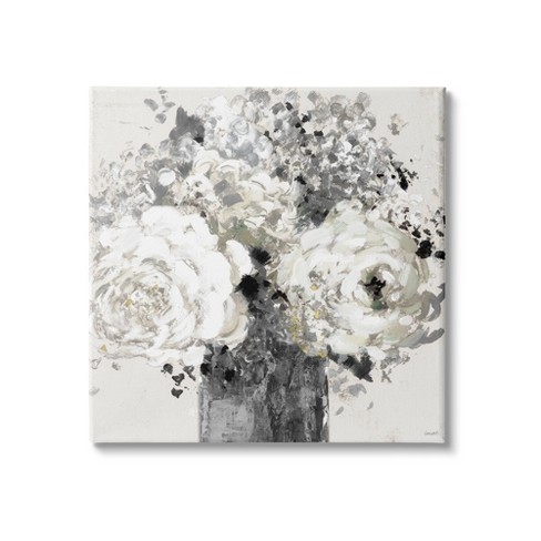 Stupell Bold Abstract Floral Arrangement Gallery Wrapped Canvas Wall