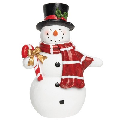 Transpac Resin 6 in. Multicolored Christmas Vintage Snowman Figurine