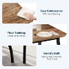 43" 4-Piece Dining Table Set with Bench and Upholstered Chairs, Compact Kitchen Table Set for 4, Modern for Apartment, Dining Room - 4 of 4