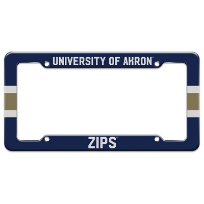 University of Akron Zips Stripes License Plate Tag Frame