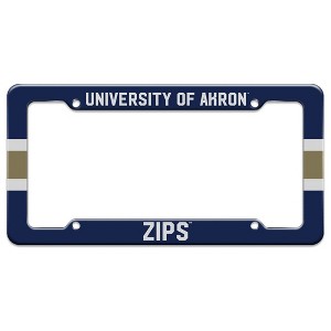 University of Akron Zips Stripes License Plate Tag Frame - 1 of 4