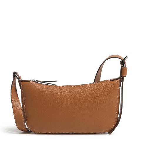 Vera Bradley Women's Outlet Faux Leather Sling Crossbody Bag Roasted Pecan