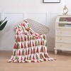Luxury Velvet Super Soft Christmas Prints Fleece Blanket-Holiday Theme Home Décor Fuzzy Warm and Cozy Throws - 3 of 4