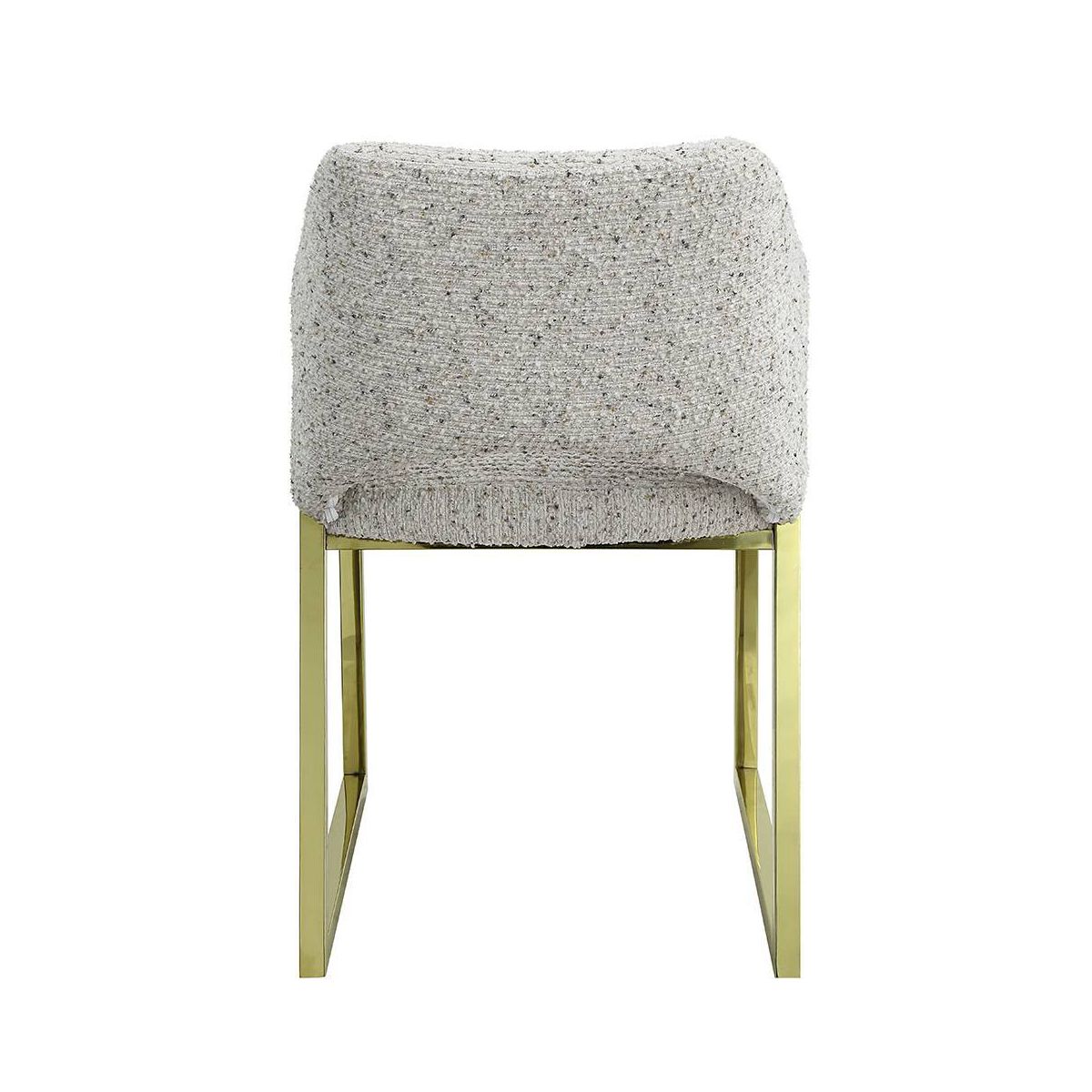 Acme Furniture Galdesa Dining Chair Teddy Faux Shearling/Gold Finish - thumbnail 4