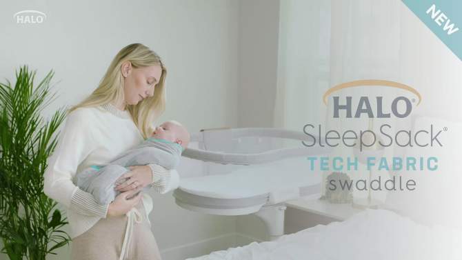 HALO Innovations Sleepsack Swaddle Wrap Ideal Temperature, 2 of 6, play video