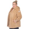 White Mark  PS Plush Hooded Cardigan with Pockets - 2 of 4