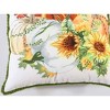 20"x20" Oversize Pumpkins Square Throw Pillow Yellow/Green - Rizzy Home: Embroidered, Artisanal, Fall Harvest Decor - image 2 of 3