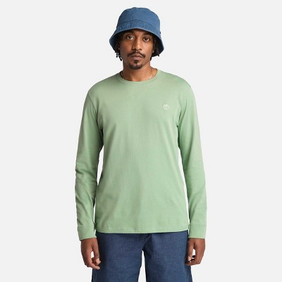 Timberland Men's Oyster River Chest Logo Long-Sleeve T-Shirt