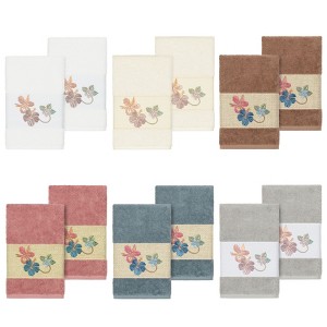 Linum Home Textiles 100% Turkish Cotton CAROLINE Embellished Towel Set - 1 of 3