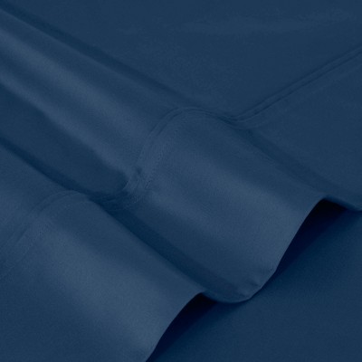 Navy Blue King Egyptian Cotton Deep Pocket Sheet Set
