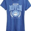 Women's - The Office - Dunder Mifflin Collegiate Short Sleeve Graphic T-Shirt - 2 of 4