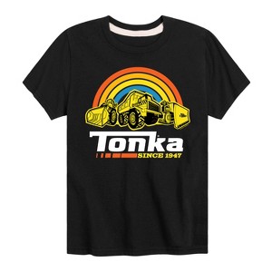 Boys' - Tonka - Rainbow Construction Vehicles Since 1947 Short Sleeve Graphic T-Shirt - 1 of 4