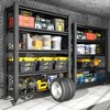 YONWAY 5 Tier Multifunctional Storage Rack Adjustable Garage Shelf Easy Assembly,Sturdy And Durable,For Garages,Gyms,31.5"W*15.7"D*63"H,Black - 4 of 4