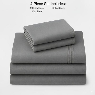 Rug Branch California Cotton Club Sheet Set – 600 Thread Count, 100% Long-Staple Cotton, Soft Sateen Weave