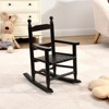 VisioGear Rocking Chair, Children's Rocking Chair with Armrests, Indoor or Outdoor Porch Rocker for Garden, Black, 14.17"*18.90"*22.44" - 4 of 4