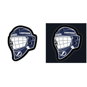 Evergreen Ultra-Thin Edgelight LED Wall Decor, Helmet, Tampa Bay Lightning- 15.6 x 19 Inches Made In USA - 1 of 4