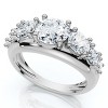 Pompeii3 2Ct TW Diamond Anniversary Stackable Wedding Ring 14k Gold Lab Created - 3 of 4