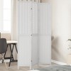 vidaXL Room Divider 3 Panels White Solid Wood Paulownia - 2 of 4