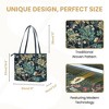 Signare USA William Morris Tree of Life Blue Shoulder Tote Bag - 3 of 4