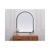 Elegant Lighting Metal Frame Arch Mirror 24x30 Inch in Black - 4 of 4