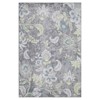 Washable Rug 8x10 for Living Room Indoor Modern Grey Floral Rug Soft Thin Farmhouse Floor Carpet - 3 of 4